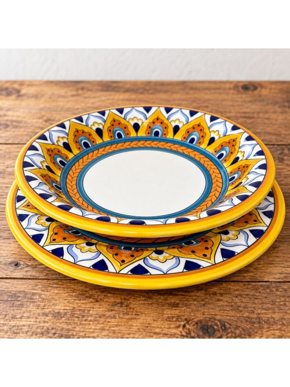 Keramics Peru Sunflower Pattern Ceramic Serving Set